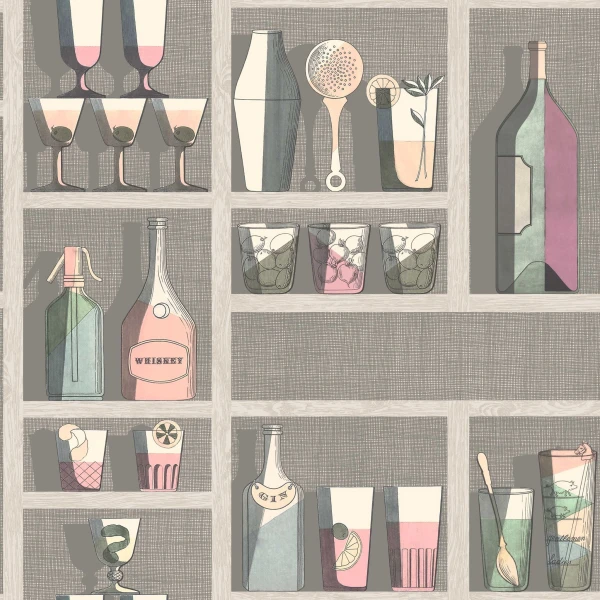 Tapeta Cole&Son Fornasetti Senza Tempo Cocktails | 114/23044