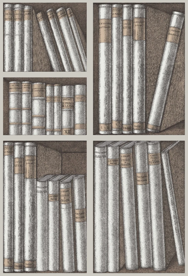 Tapeta Cole&Son Fornasetti Senza Tempo ExLibris | 114/15029