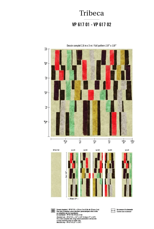 Tapeta Elitis Indomptee Tribeca | VP 617 01 PANEL 2,8 x 3m