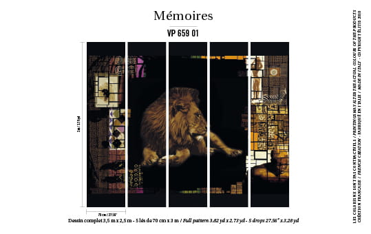Tapeta Elitis Memoires King | VP 659 01 PANEL 3,5 x 2,5m