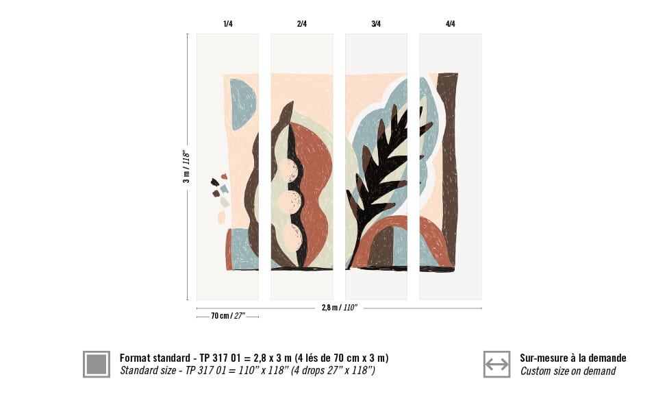 Tapeta Elitis Initiation Monaco I TP 317 01 PANEL 2,8 x 3m