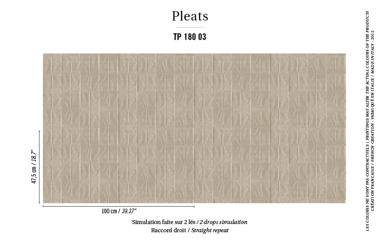Tapeta Elitis Pleats Arts & Craft | TP 180 03