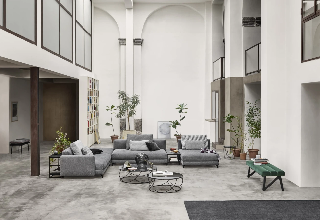 Sofa Rolf Benz NUVOLA | 4 elementy | narożnik 300 x 423 cm + stolik i konsolka