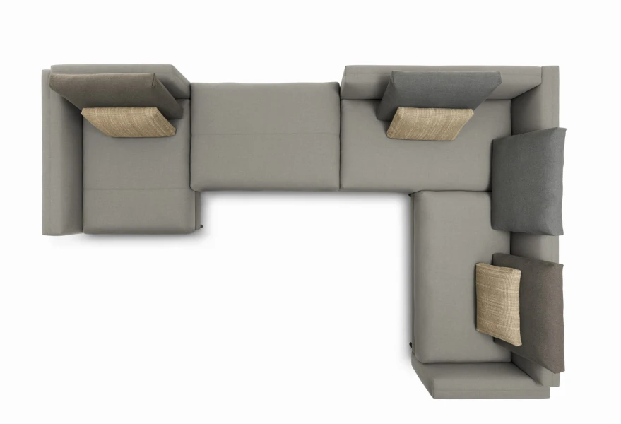 Sofa Rolf Benz NUVOLA | 4 elementy | narożnik z pufą XL 464 x 280 cm