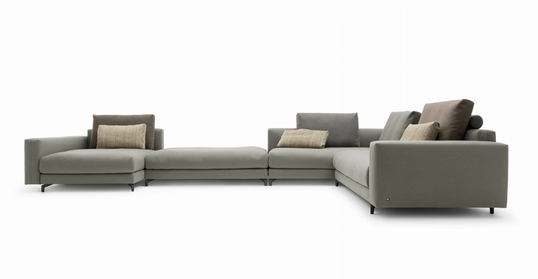 Sofa Rolf Benz NUVOLA | 4 elementy | narożnik z pufą XL 464 x 280 cm