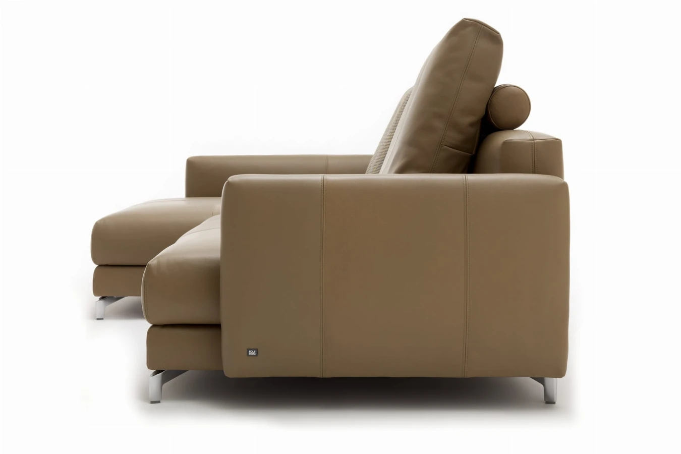 Sofa z szezlongiem Rolf Benz NUVOLA w skórze naturalnej