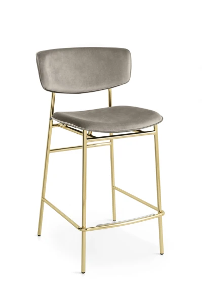 Hoker Calligaris Fifties na metalowej nodze z oparciem
