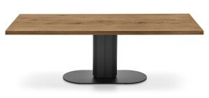 Stół Calligaris Cameo drewniany blat prostokątny z metalową podstawą 200 cm