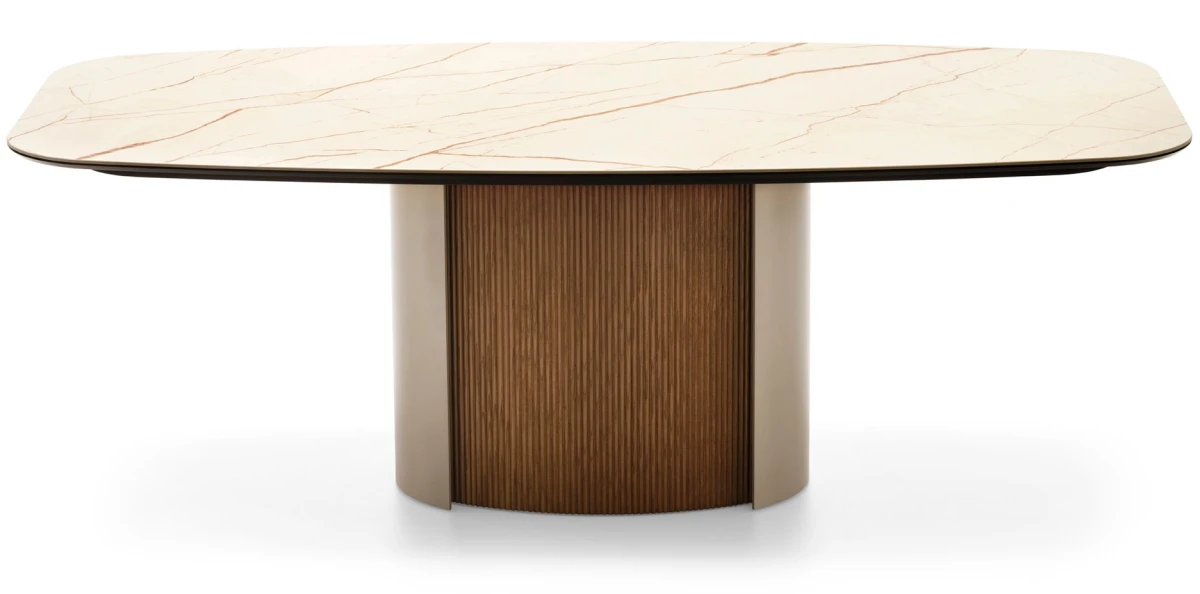 Stół Calligaris Yoroi blat elipmtyczny 199x100cm