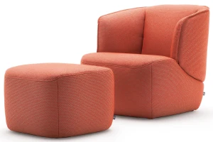 Fotel Rolf Benz 384 | z podnóżkiem