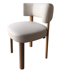 Krzesło Calligaris Glen drewniane nogi 