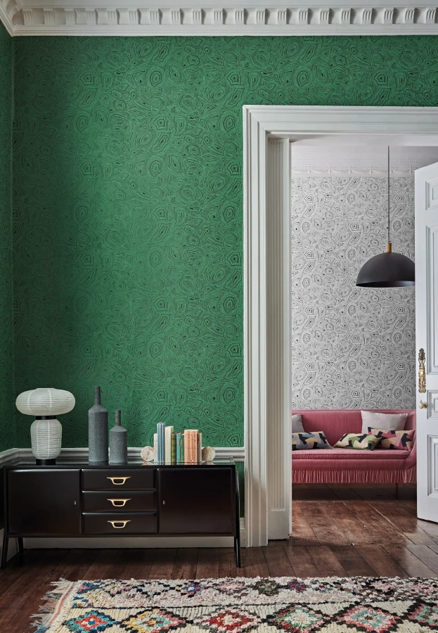 Tapeta Cole&Son Fornasetti Senza Tempo Malachite | 114/17035