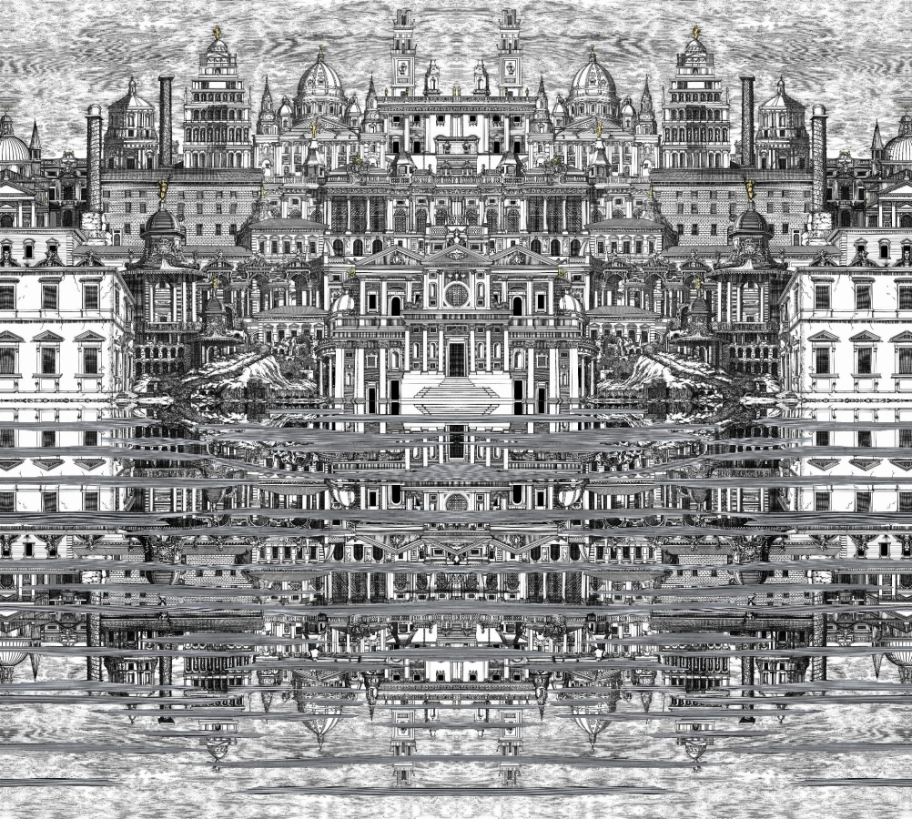 Tapeta Cole&Son Fornasetti Senza Tempo Riflesso | 114/20040