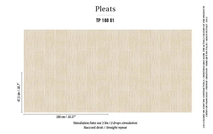 Tapeta Elitis Pleats Arts & Craft | TP 180 01