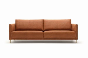 Sofa freistil 133 ze skóry naturalnej |  z szezlongiem