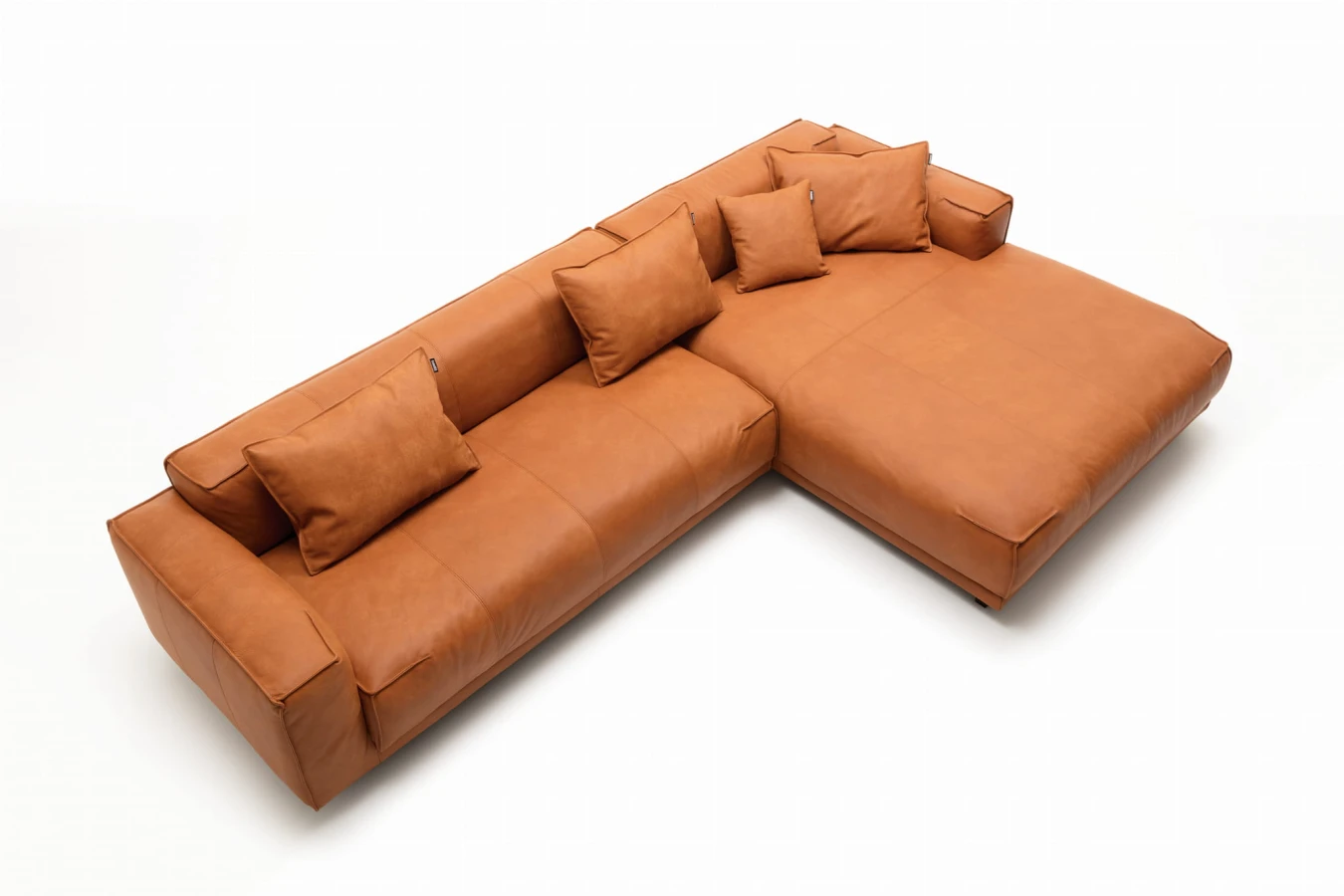 Sofa z szezlongiem freistil 136 Rolf Benz z poduchami