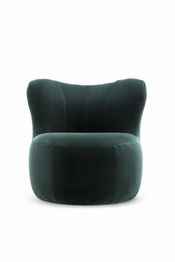 Fotel freistil 173 Rolf Benz w aksamicie | zielony Velvet