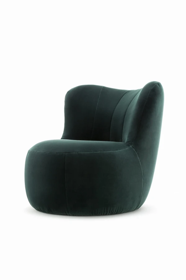 Fotel freistil 173 Rolf Benz w aksamicie | zielony Velvet