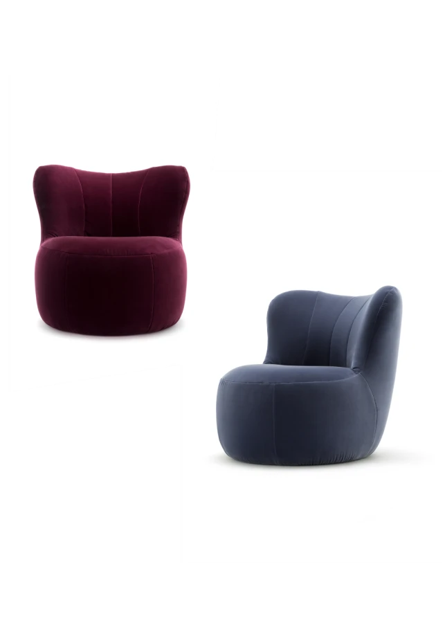 Fotel freistil 173 Rolf Benz w aksamicie | Velvet