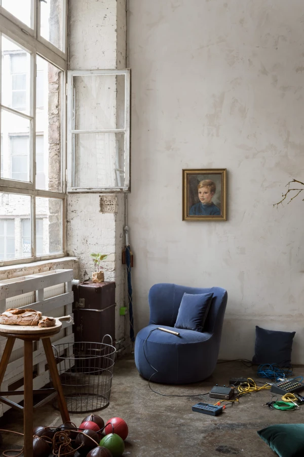 Fotel freistil 173 Rolf Benz w aksamicie | fioletowy Velvet