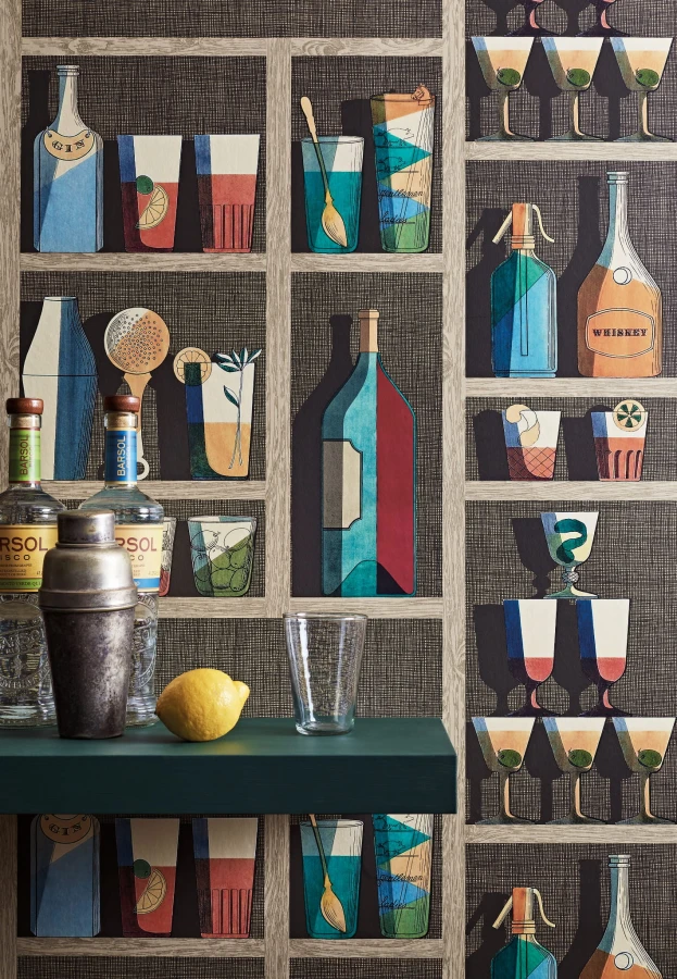 Tapeta Cole&Son Fornasetti Senza Tempo Cocktails 114/23043