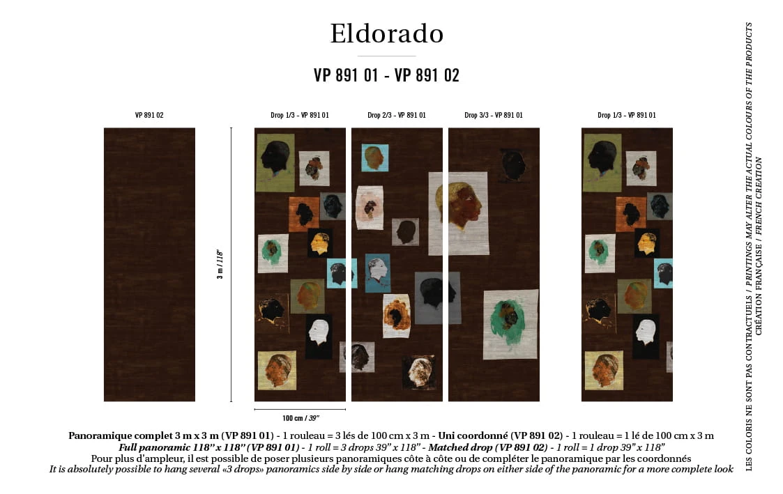 Tapeta Elitis Eldorado Cap Vert | VP 891 01 PANEL 3 x 3m