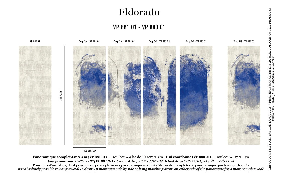 Tapeta Elitis Eldorado Santorin | VP 881 01 PANEL 4 x 3m