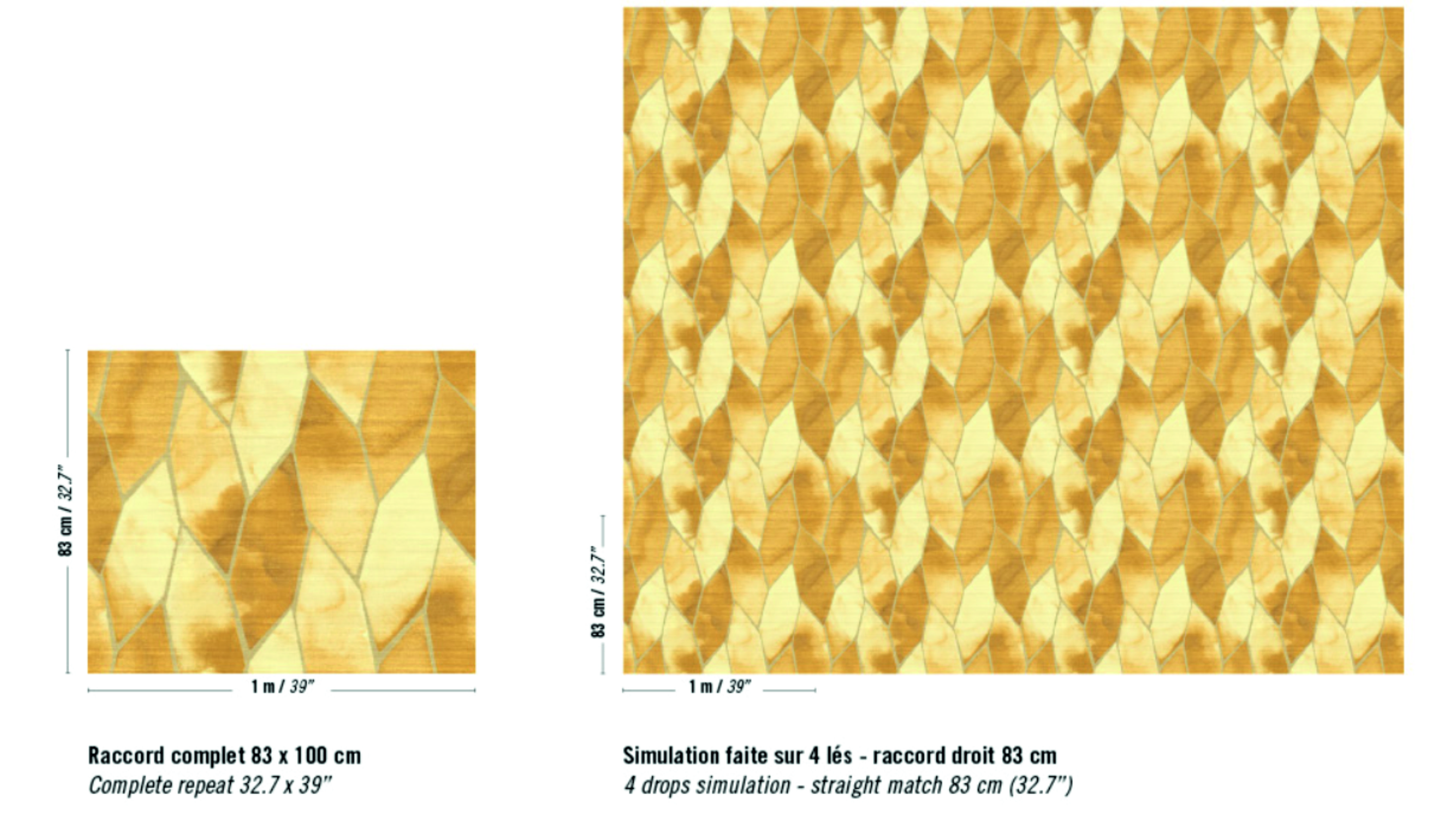 Układ wzoru tapety TAPETA ELITIS SOIE CHANGEANTE YUZEN | VP 932 70