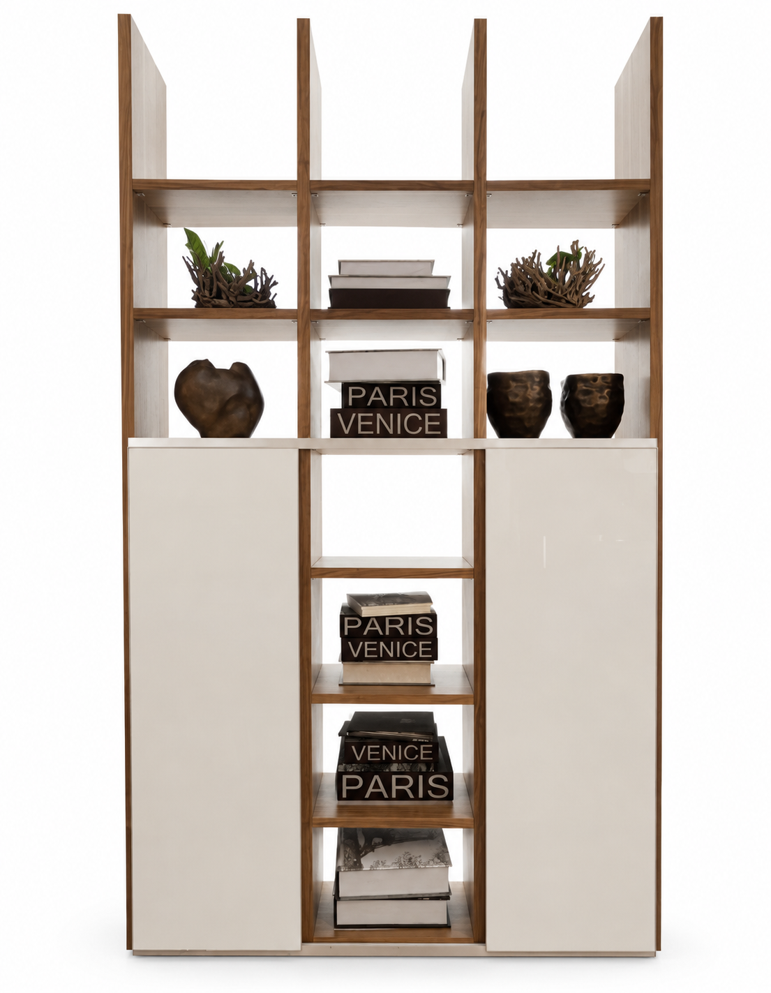 Room divider regał na książki podział wnętrza montowany do sufitu