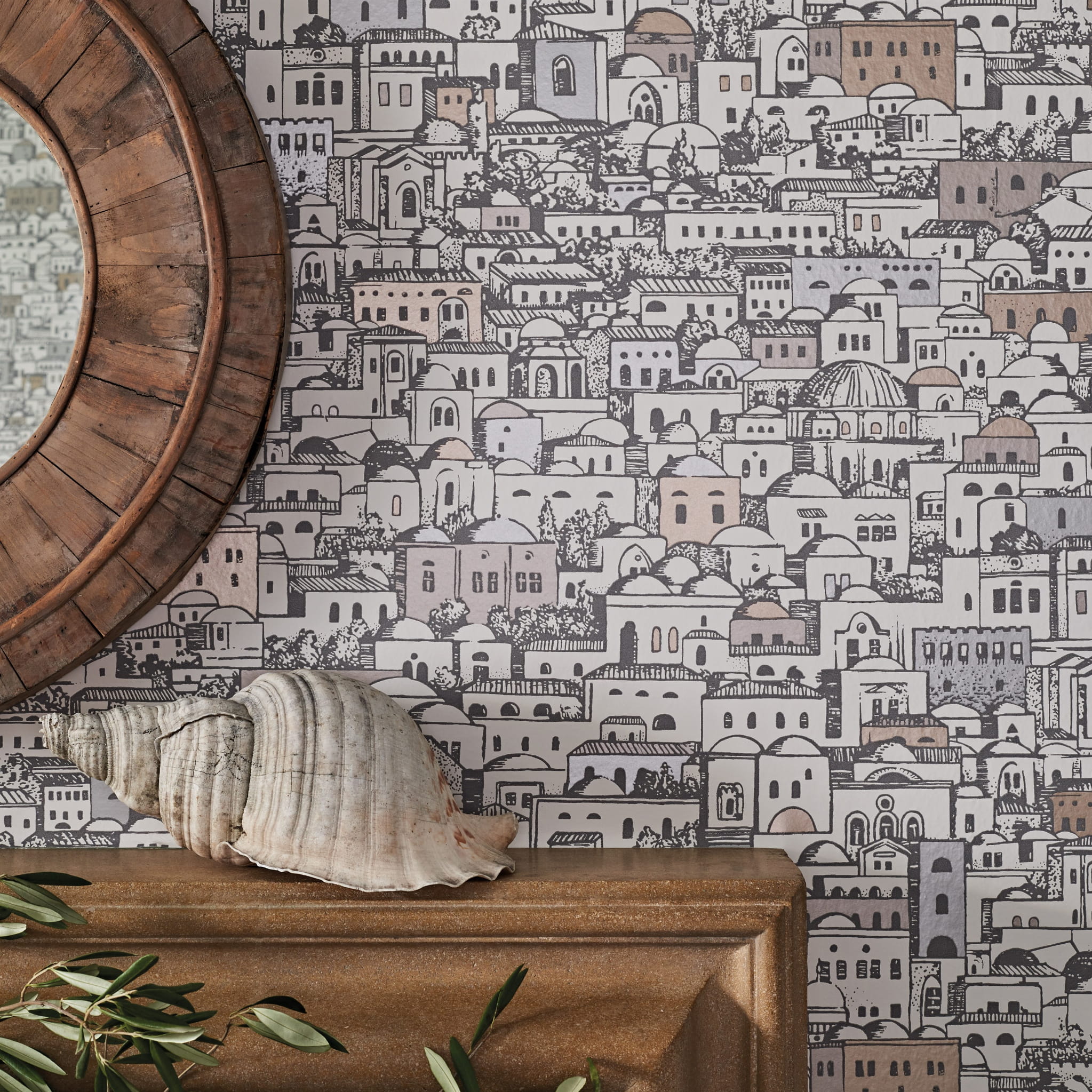 Tapeta Cole&Son Fornasetti Senza Tempo Mediterranea | 114/19038