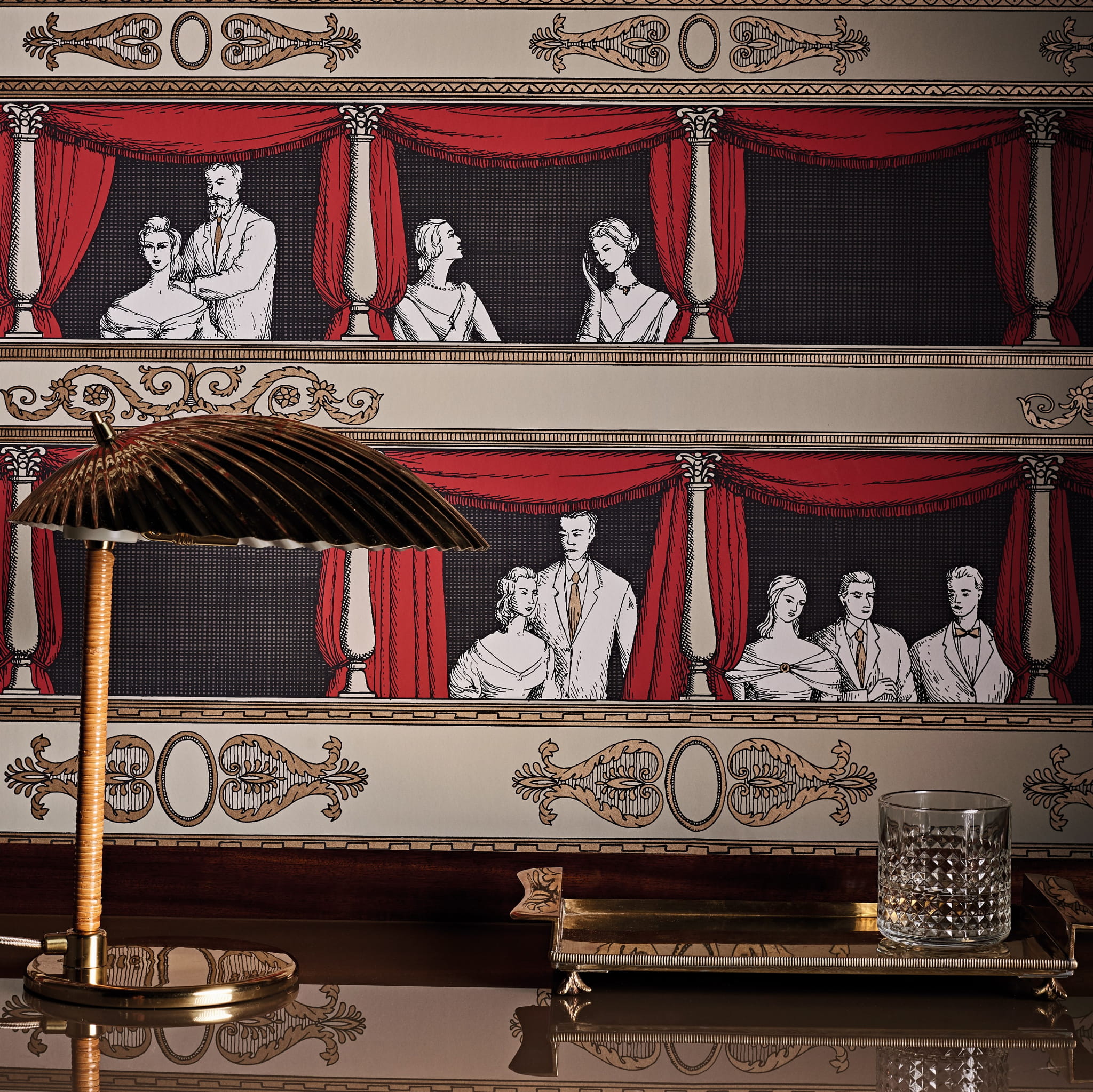 Tapeta Cole&Son Fornasetti Senza Tempo Teatro | 114/18037