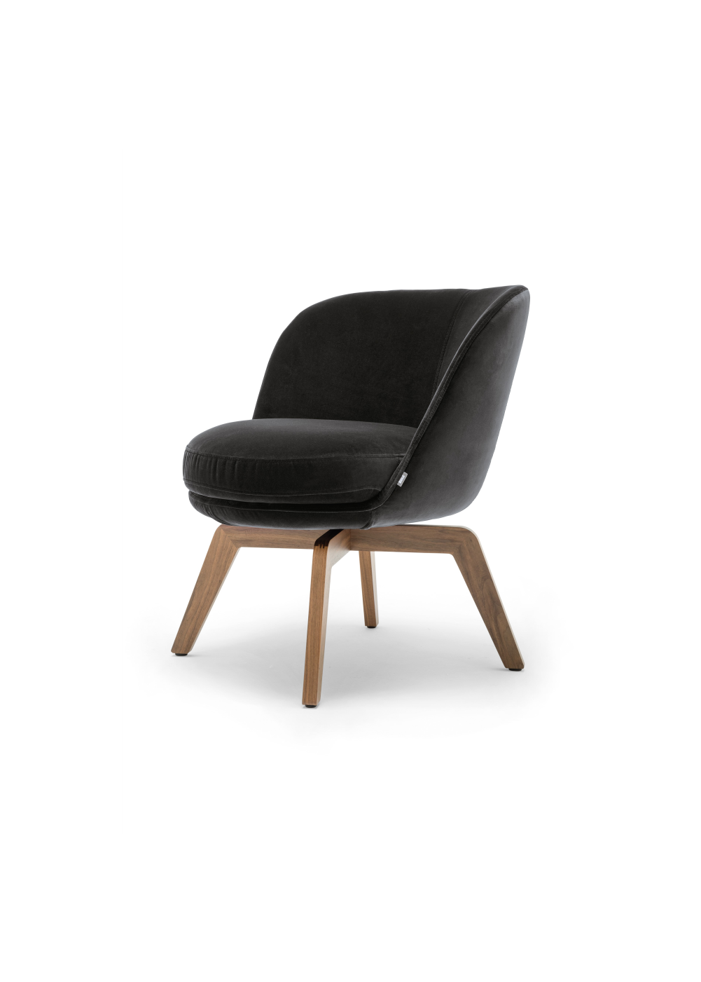 Fotel Rolf Benz 562 - podstawa z litego drewna orzechowego