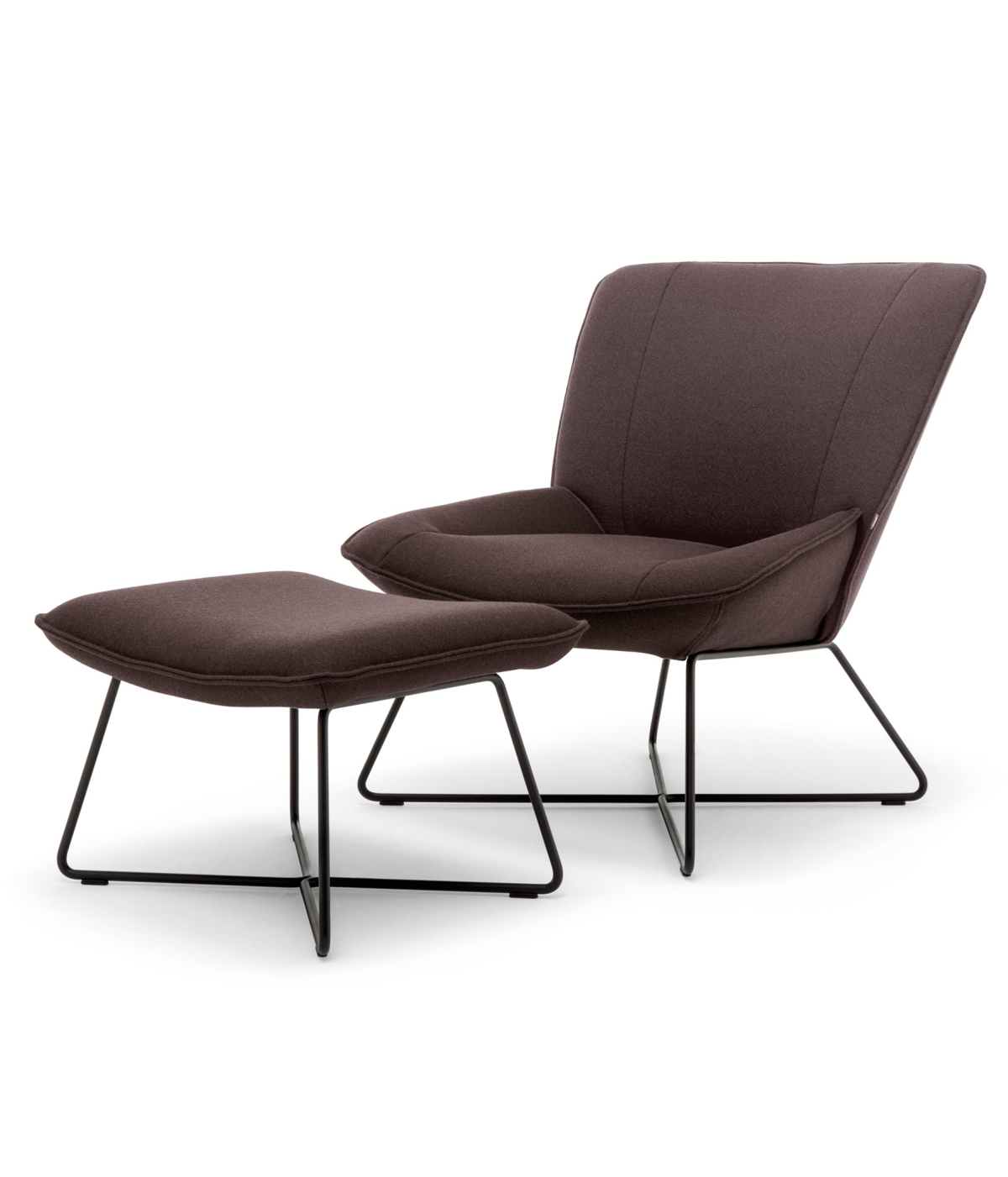 Fotel Rolf Benz 383 z podnóżkiem